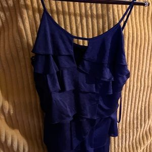 Blue tank for a night out